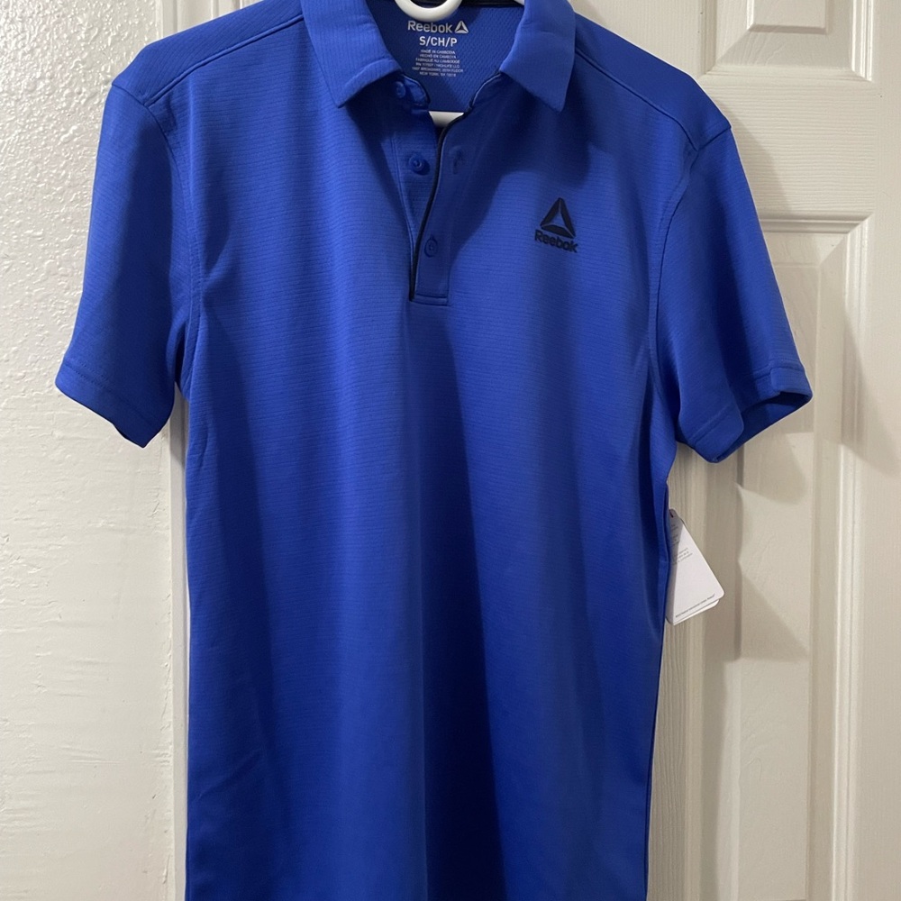Reebok Men's Vibrant Blue Polo Shirt